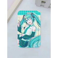 Cartoon H-Hatsune M-Mikus ID Badge Holder With Lanyard Neck Strap For Office School Name Card Credentials Case