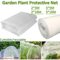 Garden Mesh Screen Barrier Mesh Plant 60 Mesh Garden Care Cover Netting 2X5/10M & 3X5/10M Insect Reusable Netting Protective Net