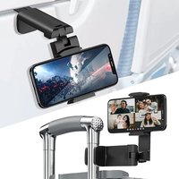 Universal 360 Degree Rotating Bracket Foldable Airplane Travel Phone Stand Car Desktop Phone Stand Lazy Holder For iPhone Xiaomi