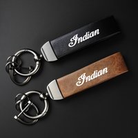 For Indian CHIEF Chieftain Roadmaster Scout Springfield Accessories High-Grade leather Motorcycle Keychain Holder Keyring