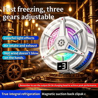 TL07 Three Gears Adjustable Phone Cooler Magnetic Suction & Back Clip Semiconductor Cooling Radiator RGB Light for Gaming