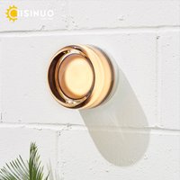 Round LED Wall Sconce Creative Lighting Indoor Outdoor Wall Mounted Lamp Ceiling Light for Living Room Bathroom Porch Decoration