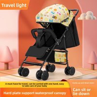 Baby Stroller Can Sit and Lie Down Lightweight Folding Travel Convenient for All Seasons Baby Walking Artifact
