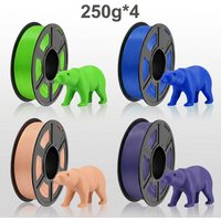 1.75mm High Speed Rapid PLA Filament Bundle Dimensional Accuracy +/-0.02mm High Print Quality Apple Green Blue Skin Tone Lavende
