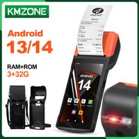 Handheld Android 13/14 PDA Drucker 58MM Mobile Empfang Rechnung Thermodrucker 5,5 Zoll Touchscreen Bluetooth Wifi NFC 2D Scanner