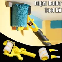 1pcs Paint Edger Tool Plastic with Replacement Brushes No Drip Paint Roller for Home Use