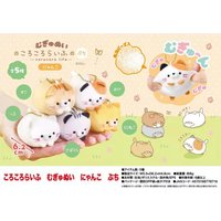 Yell World Plush toy Korokoro Life Plush Kitty Petite cute calico tabby cat neko round cylinder animal stuffed dolls BC pendant
