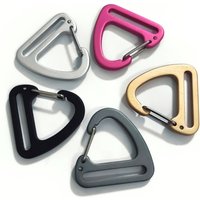 Aluminium Alloy Triangle Carabiner Spring Quickdraws Clip Keychain Belt Buckles Outdoor Hook Camping Hiking Backpack Accessories