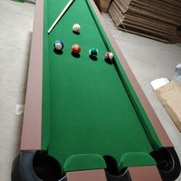 Five-Point Wood Billiard Training Table 5ft Foldable Pool Accuracy Practice Device Home Basic Skills Ball Return Customized