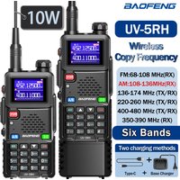 Baofeng UV 5RH 10W Air Band Walkie Talkie Long Range Wirless Copy Frequency Type-C Baofeng UV 5R MINI UV 21 PRO 2 Way Ham Radio image 4