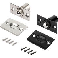Ball Roller Spring Door Latch Hardware Brass Cabinet Closet Catch Brushed Satin and Black Gate Door Catcher
