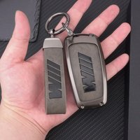 Zinc Alloy Leather Car Smart Key Case Cover Shell For Bmw F20 F30 F31 F34 F10 F11 F25 I3 M3 M4 F15 F16 3 5 Series GT Accessories