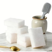 6/16/24PCS White Sponge Magic Cleaning Sponges Eraser for Office Kitchen Bathroom Household Cleaning Dish Washing Tools