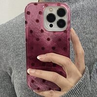 Cute Gradient Glitter Circular Dots Vortex Pattern Phone Case For iPhone 16 15 14 13 12 11 Pro Max XS XR X 7 8 Plus Soft Cover