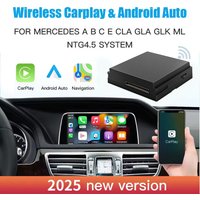 Bezprzewodowy dekoder CarPlay do Mercedes Benz A B C E CLA GLA GLK ML Sprinter NTG4.5 Becker Module Nawigacja Samochodowa Android