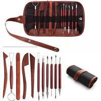 Pottery Clay Sculpting Tools Kit 12 Pcs/Set Ceramic Wax Clays Carving Tools for Art Craft Pottery Sculpting Modeling Tool Set