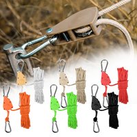 Tent Rope Hanger Pulley Hook, Adjustable Lanyard Hanging, Secure And Non Slip, For Camping, Outdoor Activities, And Canopies