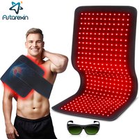 Updated Red Light Therapy Heating Pad for Body Infrared Light Device Cushion Mat Waist Back Shoulder Muscle Pain Relief Relax