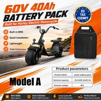 Hochwertiger 60V 30Ah 18650 Lithium-Akku, wasserdicht, 1000W, für Harley Elektroroller Motorrad