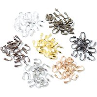 100pcs/lot 4.5x4mm Wire Protectors Wire Guard Guardian Protectors loops U Shape Accessories Clasps Connector For Jewelry Making