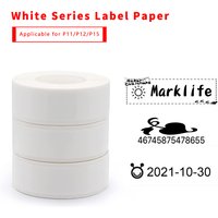 Marklife Thermal Labels White Self-adhesive Papers Compatible For P15/M1/P12 Mini Printer Waterproof Anti-Oil Thermal Printer