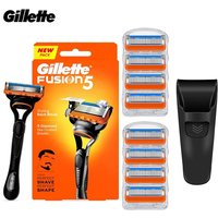 Original Gillette Fusion Razor for Men Face Hair Beard Shaving Manual Shaver Cassettes Replacement Razor Heads 5 Layers Blades