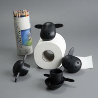 1PC Black Sheep Cute Animal Toilet Paper Holder Upright Bathroom Tissue Holder Roll Storage Bathroom Home Decoration