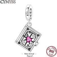 925 Sterling Silver Star Moon Sun Magic Switchable Starry Heart Zircon Book Pendant Original Bracelets Necklace DIY Party Gifts