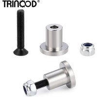 TRINOOD Metal Mushroom Bolt Screw Hexagon Hex Socket Head Button for 1/14 Tamiya Truck Trailer Upgrade Parts