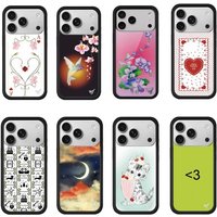 Wildflower INS Star Moon Phone Case for iPhone 11 12 13 14 15 16 17 Pro Max 16 Plus WF Cute Butterfly Dreams swan cartoon Cover
