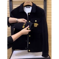 2025 autumn and winter new men's jackets are fashionable and versatile, trendy high-end casual lapel jackets, and tops