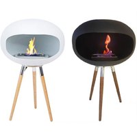 Freestanding Fireplace Real Fire Heater Indoor Outdoor Decorative Bio Alcohol Fireplace Easy to Move and Place Freely
