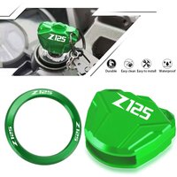 Motorcycles 2022 2023 For Kawasaki Z125 Ninja 125 2016-2021 2019 2018 Ignition Switch Cover Ring CNC Aluminum Accessories z125