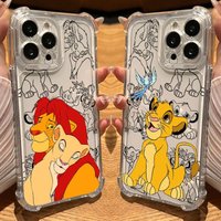 Disney Movie The Lion King Cartoon Clear Case For iPhone 17 16 15 14 13 12 11 Pro Max 16e 17e Air 13 15 Plus XS XR 8 Phone Cover