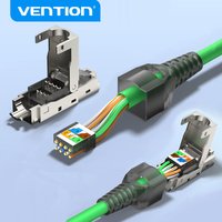 NEW RJ45 Cat8 Cat7 Cat6A Connectors RJ45 Metal Tool Free Easy Termination Plug 2000MHz 40G LAN Cable Reusable Shielded colorful