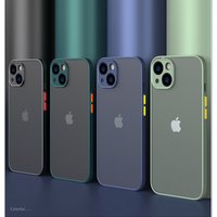 Anti-Drop Matte Hülle für iPhone 15 Hülle iPhone 11 12 13 Mini 14 15 16 Pro Max 15 Plus Cover Armor Bumper Case iPhone 15