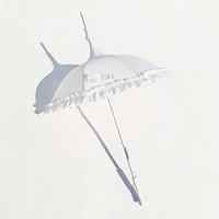 Ultra Lightweight Sweet Lolita Pagoda Parasol Blank Base Umbrella for Cosplay Photography Tea Party Aesthetic Costume Prop