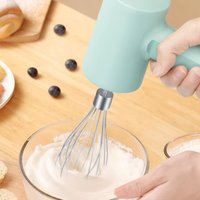 Portable Food Mixer Electric Egg Beater Handheld Wireless Egg Beater Adjustment Baking Dough Cake Cream Mixer