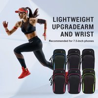 Universal Phone Arm Bag with Zipper Headphones Jack Waterproof Breathable Waterproof Sports Running Bag Gym Mobile Phones Holder