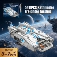 5611-teiliger Weltraum-Krieg Pathfinder Frachter Luftschiff Baukasten Film-Flugzeug Montagemodell Bausteine Sammel-Kreativspielzeug Geschenke für Erwachsene
