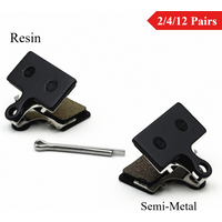 AliExpress NONE Semi-Metal & Resin 2/4/12Pairs Disc Brake Pads for Mountain Bike, for Shimano G01S G03S XTR M9000 XT M8000 SLX M7000 Deore M6000