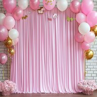 Wrinkle Free Backdrop Curtain for Parties Soft Fabric Drapes Wedding Curtain Backdrop for Birthday Party Decorations Background