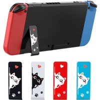 Kickstand Stand Holder Replacement Bracket for Nintendo Switch Console Host Back Cover Support Cartoon Cat Pattern NS Parts