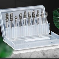 10 Stück 3mm Schaft Hartmetall-Fräser Diamantschneidwerkzeug Dremel-Werkzeuge Elektrische Schleif- und Drehwerkzeuge