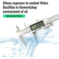 6-Inch/150mm Digital Vernier Caliper - Stainless Steel Electronic Micrometer with Depth Gauge, Precision Measuring Tool for Home