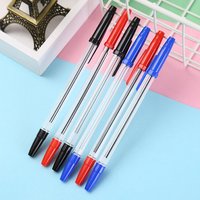 50 Pcs Black Red Blue Ballpoint Pen 0.7mm Ballpoint Pen Student Signing Pen Writing Pen Stationery School Office Accessories