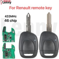 Lenny For Renault Clio II Master Twingo Kangoo Trafic Modus Vivaro car remote key 1button blade can cut 433MHz 46chip PCF7946