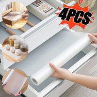 1/4PCS Household EVA Transparent Cabinet Mat 30/45*150cm Drawer Mats Kitchen Waterproof Closet Placemat Cabinet Mat Shelf Liners