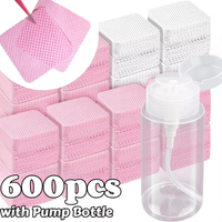 Nail Cleansing Wipes 200/400pcs Lint Free Nail Wipes Aluminum-Free Nail Polish Remover Pads for Beauty Cleaning Care Tool