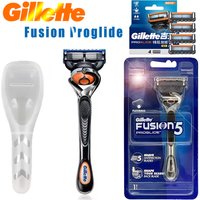 Razor, Gillette Fusion Proglide men's razor, Gillette shaver, 5-layer stainless steel blade and 1-layer delicate sideburns blade